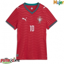 Camiseta Portugal Bernardo Silva #10 Primera Equipación para mujer Mundial 2026 manga corta